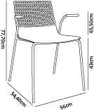 Silla Con Brazos Wire