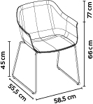 Sillón Shape Pata Patin