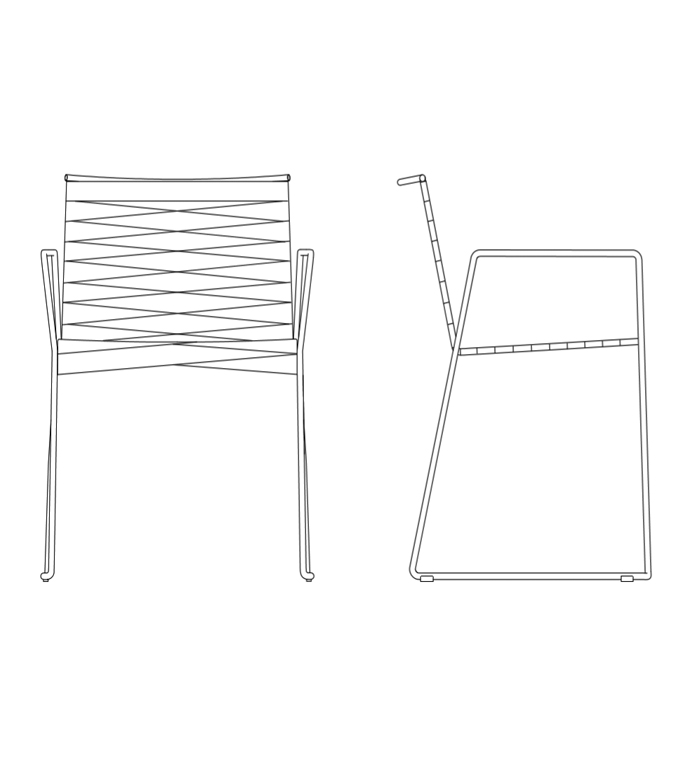 Silla Con Brazos Espiga
