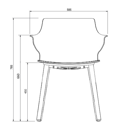 Silla Angie Wood