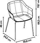 Sillón Shape 4 Patas