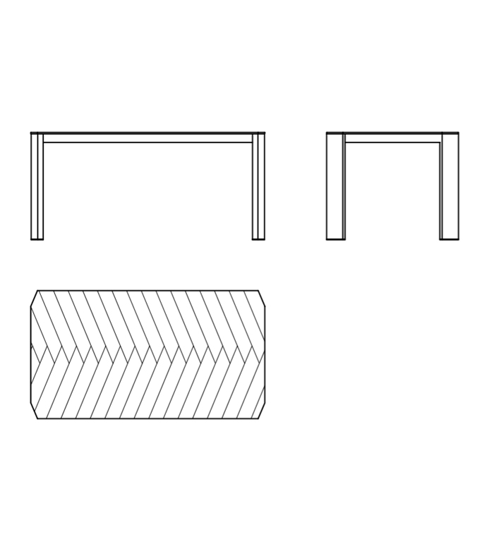 Mesa Espiga 160x90