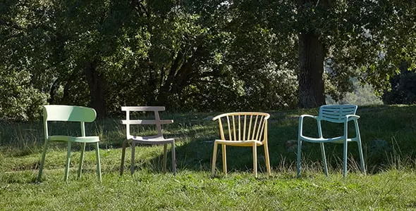 colección de sillas sostenibles