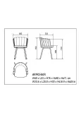 Anthea Chair Sky: Estructura Cielo Con Cinta Cielo Y Coj 1x
