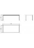 Mesa Domino 100x240