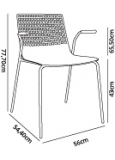 Silla Con Brazos Wire