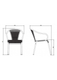 Silla Con Brazos Barcino