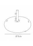 Pie Parasol Siro-90 Gris