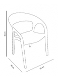 Silla Con Brazos Bird