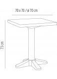 Mesa Esculapi 70x70