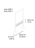 Acta-200/2 Portafolletos 4 Cajetines 210x100 Para Acta-110/2