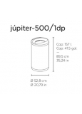 Jupiter-500/1 Papelera Ecologica 1 Residuo Cuerpo Policarbon
