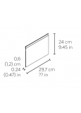 Index-15 Señaletica Horizontal Mural A4 Placa Inoxidable Sa
