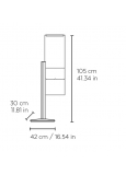 Acta-101 Soporte De Pie Din A4 Hierro Pintado Gris Y Alumini