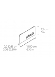 Index-6 Señaletica Placa Privado Inoxidable Satinado Privad