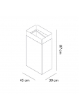 Papelera Box-05 Box-05 Papelera Papel Azul 450x300x870 Mm Ca