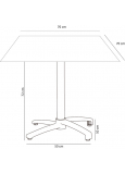 Mesa Compacto Fenolico Drop 70x70