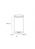 Bas-1015 Papelera Inoxidable Satinado Con Pedal 235x230x365