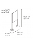 Acta-111/2 Portaposter (700x500) De Pie 2 Caras Aluminio Gr