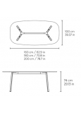 Mesa Noren 180x100 Cristal