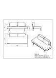 Anthea Sofa 2 Plazas Garden: Estructura Perla Con Cinta 1x