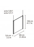 Acta-120/1 Portaposter (1000x700) Colgante 1 Cara Aluminio
