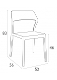 Silla Snow Gris Oscuro P.22