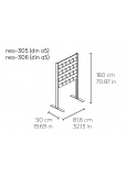 Neo-306 Portafolletos Pie 2 Caras (Folletos Din A5) Aluminio