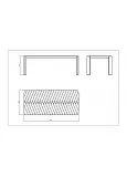 Mesa Espiga 220x100