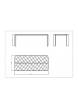 Mesa Espiga 220x100