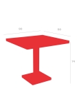 Mesa Barcino 90x90 Pie Central