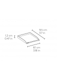 Link-7 Portaclips Acero Pintado Negro 95x81x12 Mm