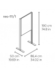 Neo-111/1 Portaposter (1000x700) De Pie 2 Caras Aluminio Gr