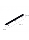 Matrix-03 Bancada 6 Plazas Estructura Inoxidable Asiento Alu