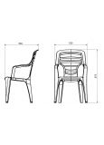 Silla Con Brazos Pireo
