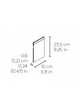 Index-12 Señaletica Vertical A5 Placa Inoxidable Satinado Y