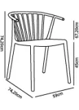 Silla Woody Eco Azul Aire P.25