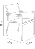 Silla Con Brazos Cubic