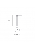 Cua-05 Poste Direccionamiento Base Inox Cinta Verde Ø 315x90