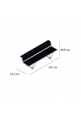 Matrix-11 Banco 3 Plazas Estructura Inoxidable Asiento/Respa