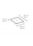 Link-6 Porta Post-It Acero Pintado Negro 95x81x12 Mm