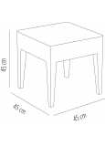 Mesa Auxiliar Ipanema 45x45 Blanca (Miami) 1x