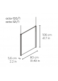 Acta-121/1 Portaposter (1000x700) Colgante 2 Caras Aluminio