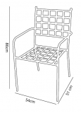 Silla Con Brazos Dokos Gris P.32