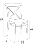 Silla Cross Gris Oscuro P.14