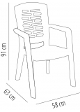 Silla Con Brazos Corfu