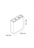 Papelera Pandora Pd-40 Inox/Inox-Papelera Triple 803x2