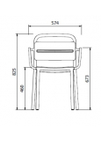 Silla Como Con Brazos Toscano P.24