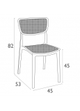 Silla Lucy Gris Oscuro P.24