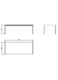 Mesa Domino 100x240